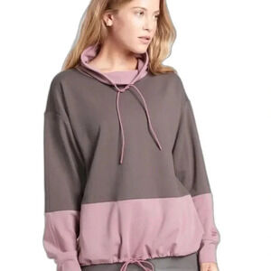 Athleta Hermosa Mock Neck Sweatshirt Hoodie